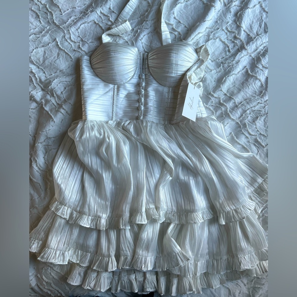 Super cute mini dress with halter straps